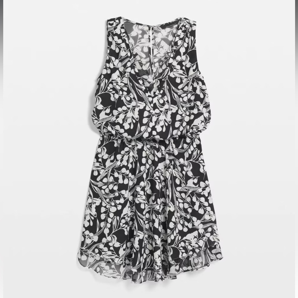 WHBM V-neck mini dress and belt